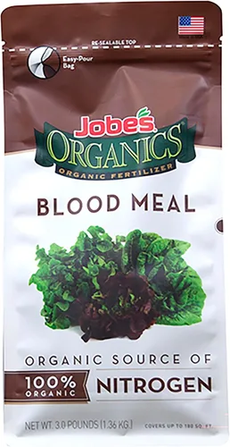 Jobe’s comida de sangre orgánica 12-0-0 nitrógeno orgánico para moras, vegetales, helechos, arbustos y composta, bolsa de 3 libras, N/A, N/A