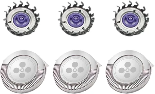 Cabezales de repuesto genéricos para afeitadoras Norelco Philips HQ6 Quadra Action Modelos: 7886XL, 7885XL, 7867XL, 7866XL, 7865XL, 7845XL, 7845XL,
