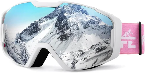 Miniatura 14 de FEISEDY Ski Goggles, OTG Snow Sport Goggles for Adult Youth, Anti-Fog UV400 Protection Bendable Dual-Lenses B2961