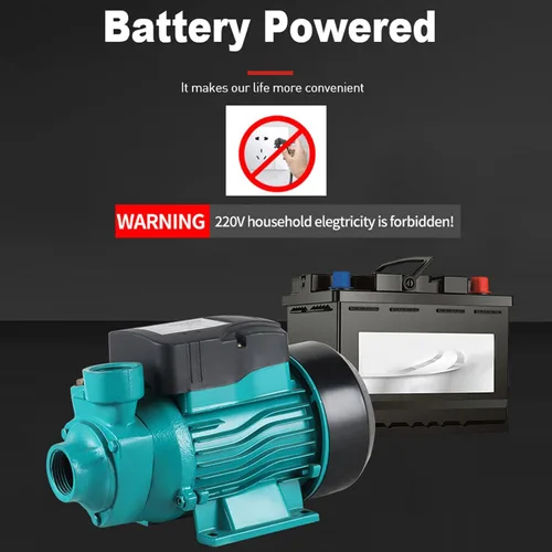 Miniatura 5 de Bomba de agua de transferencia, bomba de agua solar de 12 V 24 V, bomba autocebante de 82.0 ft, bomba de vórtice de suministro de agua solar