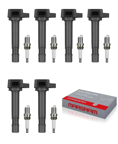 Miniatura 31 de Marsram Paquete de bobinas de encendido UF247 y bujía de iridio doble 4503 compatible con Toyota 2000-2008 Corolla 2000-2005 MR2 Spyder Celica