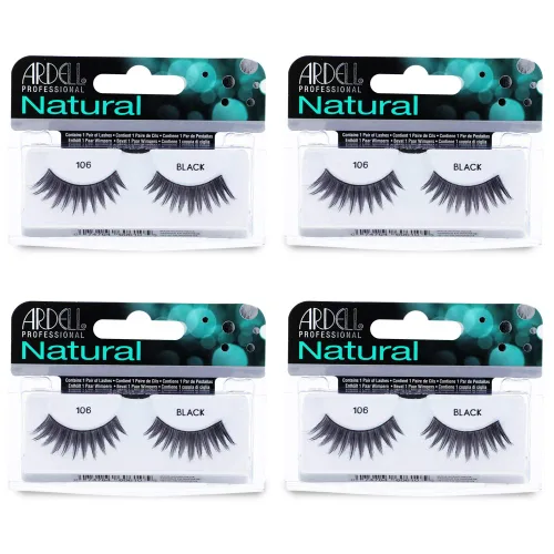Miniatura 21 de Ardell Pestañas postizas Demi 101 – Negro, volumen completo, tira redondeada pestañas finas para un aspecto natural, paquete de 4
