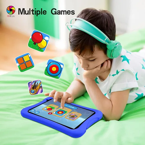 Miniatura 9 de PRITOM Tablet Android Quad Core de 8 pulgadas, 64 GB, WiFi, Bluetooth, cámara dual, educación, juegos, control parental, software para niños