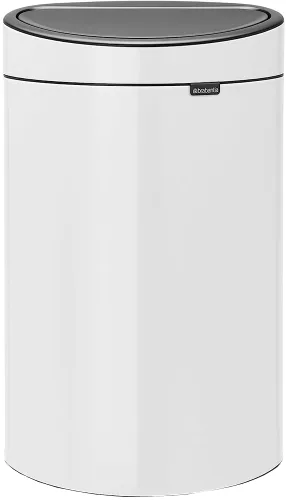 Miniatura 13 de Brabantia bote de basura táctil de 10.6 galones para cocina nuevo (acero brillante) con tapa removible, apertura de tacto suave, bote de basura +