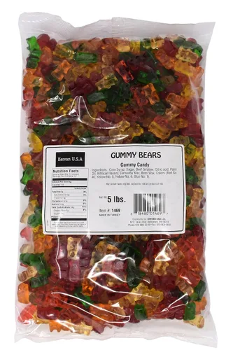 Miniatura 20 de Kervan Candy Bebeto 12 Sabores Gomitas de Oso - Gomitas Afrutadas, Blandas y Dulces a Granel para Niños, Snacks de Regalo y Fiestas - Bolsa
