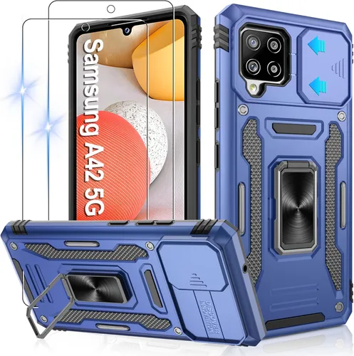 Miniatura 182 de Gritup para Samsung Galaxy S22 Funda con protectores de pantalla HD de 2 paquetes y cubierta deslizante para la cámara, protección contra caídas