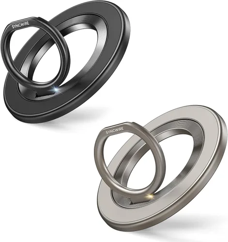 Miniatura 18 de SYNCWIRE Soporte de Anillo Magnético para Teléfono para MagSafe, Soporte de Agarre para Teléfono Celular con Rotación de 360°, Anillo para Dedo