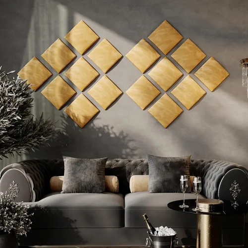 Miniatura 62 de Paneles de arte acústicos decorativos de terciopelo suave para pared, azulejos absorbentes e insonorizantes ecoamortiguadores, tablones suaves Blanco