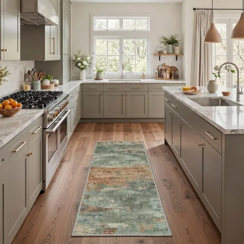 Miniatura 56 de BEIMO Alfombra de pasillo para cocina, alfombra lavable a máquina de 2 x 5 para entrada, alfombras modernas y abstractas suaves, cubierta de piso