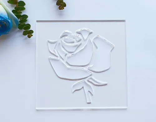 Plantilla para enrutador de rosas, plantilla de incrustación de enrutador acrílico transparente, plantilla de plantilla de enrutador para