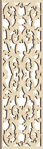 Miniatura 161 de Meadville Paneles decorativos de pared de madera con calado, 9 3/8 pulgadas de ancho x 24 3/8 pulgadas de alto x 1/4 de alto, aliso