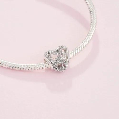 Miniatura 4 de PANDORA Joyería de corazón calado y estrellas con cuentas de plata de ley Metal no aplica