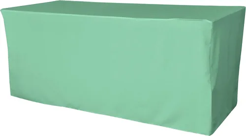 Miniatura 23 de LA Linen Mantel ajustable de popelina de poliéster, 96.2 in de largo x 30.0 in de ancho x 76.2