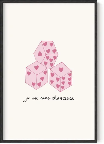 Miniatura 14 de HAUS AND HUES Arte de pared de corazón, bonito póster con estampado de corazón, decoración temática retro (24 x 36 pulgadas sin marco)