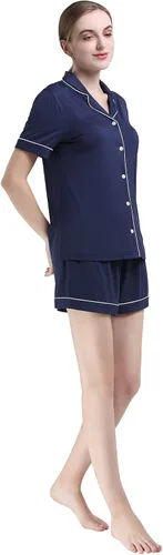 Miniatura 3 de CADISI Women's Pajama Sets Bamboo Pajama Button Down Sleepwear Nightwear 2 Piece Pj Set Soft Pjs Lounge Sets