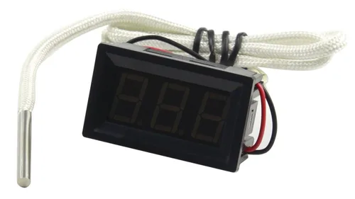 Miniatura 2 de UCTRONICS -30-800 Grados Centígrados Medidor Digital de Temperatura Azul LED Display Termopar de Tipo K Sensor de Temperatura 2-Cables Protección
