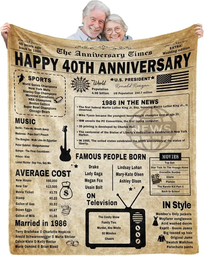 Miniatura 10 de Manta de boda de 50 aniversario, regalo para 50 aniversario de boda, regalo dorado de 50 años de matrimonio, regalos para pareja, esposa, marido
