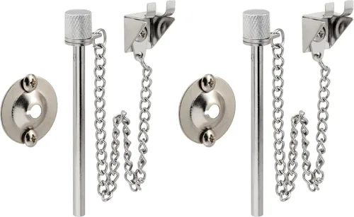 Miniatura 7 de Prime-Line U 9858 - Pasador de puerta corrediza de patio, 3/16 pulgadas x 2-5/8 pulgadas, pasador de acero y anillo de retención, acabado cromado