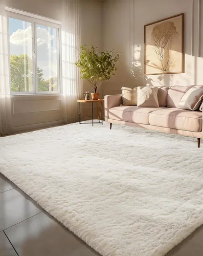 Miniatura 159 de Ophanie Alfombra Verde de Césped, Alfombras de Área para Dormitorio, Alfombra Shag Esponjosa de 4x6 pies, Suave Peluda Afelpada Linda para Niños 7