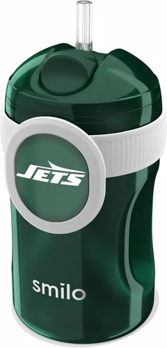 Miniatura 23 de Smilo Vaso con popote de Arizona Cardinals con licencia oficial de la NFL, para bebés y niños pequeños, con popote de silicona ponderado y capacidad