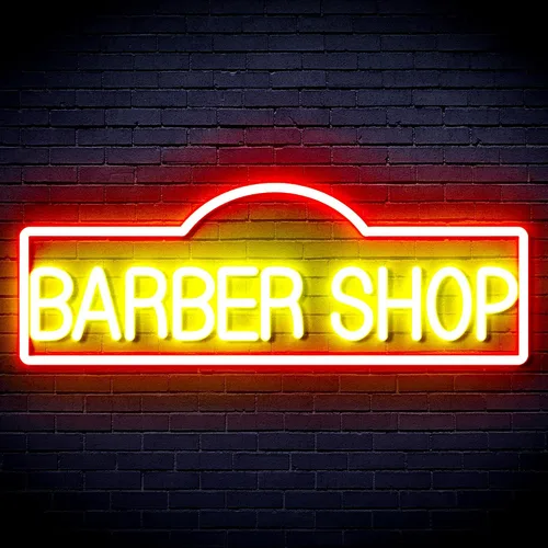 Miniatura 26 de ADVPRO Señal de neón LED de silicona flexible de Barber Shop - rojo y azul - st16s42-fnu0358-rb