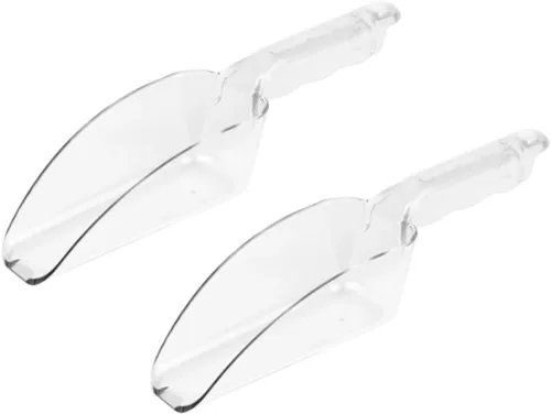 Miniatura 9 de Soro Essentials - Juego de 2 cucharas de hielo de policarbonato de 64 onzas de color transparente - Cucharas para palas de hielo, cucharas