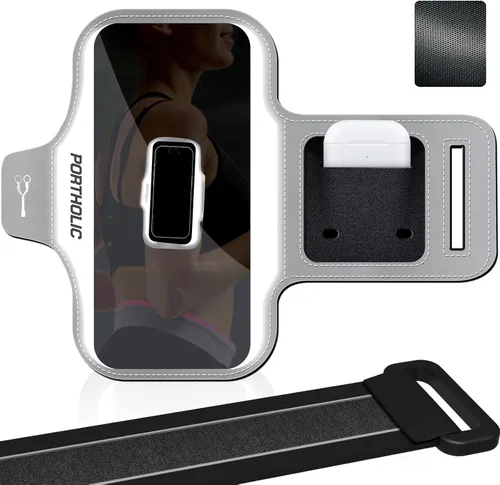 Miniatura 11 de PORTHOLIC 2026 Running Armband Water Resistant Sports Phone Holder Case with Extension Strap,Card Slot Up to 6.9" Phone for iPhone 17/16/15/14/13
