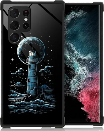 Miniatura 483 de CARLOCA Funda compatible con Samsung Galaxy S22 Ultra, diseño gráfico de Star Howling Wolfs Samsung Galaxy S22 Ultra, diseño gráfico, a prueba