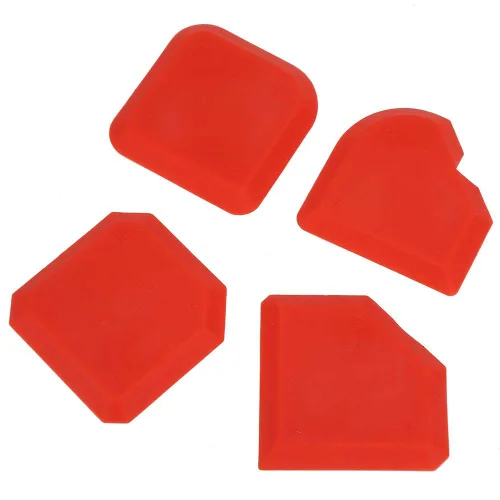 Miniatura 2 de 4 piezas de removedor de sellador de silicona, limpiador de raspador más suave, kit de herramientas de calafateo para un acabado profesional