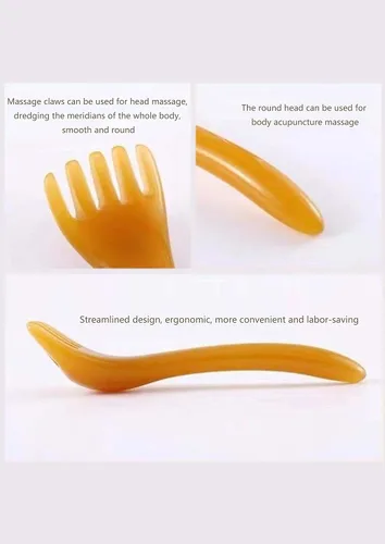 Miniatura 3 de Masajeador de cuero cabelludo Gua Sha, masajeador de espalda, rascador de cabeza, masajeador de cabeza de spa de mano para relajación profunda
