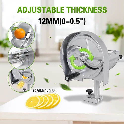 Miniatura 2 de Hakka - Cortador de verduras comercial manual de frutas, máquina de cortar patatas y tomates, rebanadora de cebolla, cortador de verduras de acero