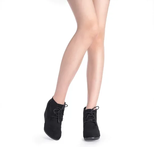 Miniatura 6 de DREAM PAIRS - Botines de tacón bajo con cordones para mujer de uso casual