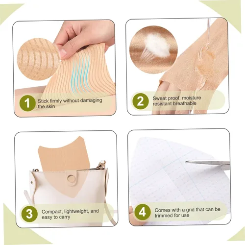 Miniatura 3 de Cinta de levantamiento de muslos, 20 piezas de prevención de rozaduras de muslos, cinta adhesiva e invisible, transpirable e impermeable