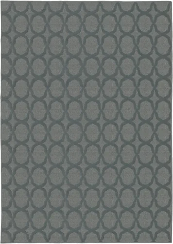 Miniatura 325 de Garland Rug Sparta - Alfombra antideslizante de polipropileno de 2 pies x 12 pies, color negro, ideal para salas de estar y pasillos, elegante