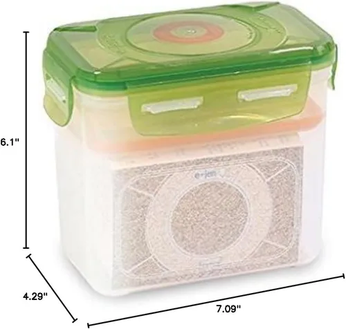 Miniatura 3 de E-Jen Premium Kimchi, Sauerkraut - Contenedor para fermentación de probióticos con tapa de vacío interior., Verde terracota. verde de barro