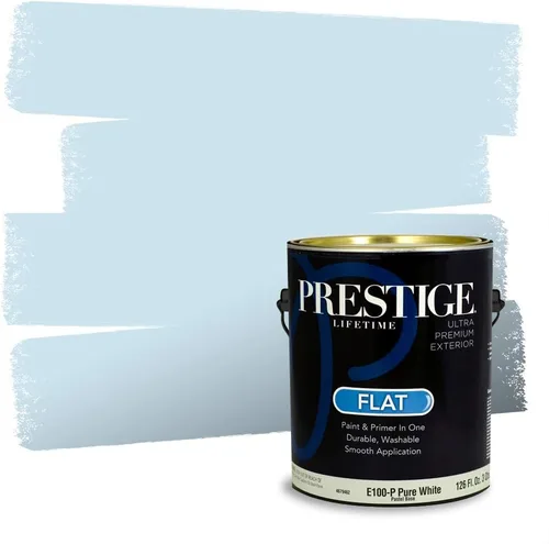 Miniatura 1562 de Pintura Exterior + imprimación PRESTIGE, todo-en-uno, 1 galón, acabado mate, color comparable al Valspar* Royal Gray* VS151-Gris real