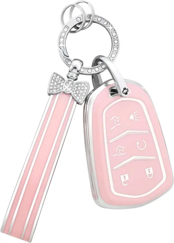 Miniatura 12 de PIFOOG - Funda para llavero Honda 2025 2023 2024 Accord Civic HRV CRV Pilot, accesorios para llaves de automóvil de 5 botones, carcasa brillante