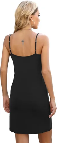 Miniatura 5 de LB LIFEBEST Mini vestido de tirantes delgados ajustables para mujer