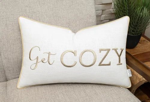 Miniatura 21 de Funda de Cojín Decorativo Romántico para Pareja, Sentimiento de Amor Bordado, Refranes Decorativos, Acento Lumbar - Decoración de Frases Acogedoras