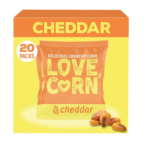 Miniatura 9 de LOVE CORN BBQ 0.7oz x 20 bolsas – Delicioso maíz crujiente – Snacks familiares saludables – Sin gluten, Kosher, sin OGM – Alternativa para papas