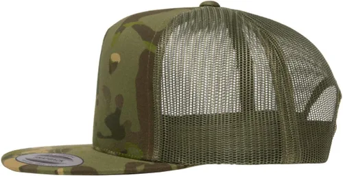 Miniatura 4 de Su logotipo bordado en Yupoong 6006 Flatbill Trucker Snapback Sombrero Logotipo personalizado