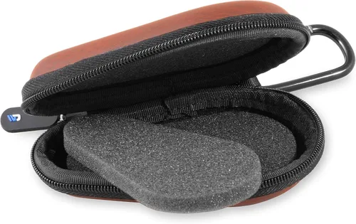 Miniatura 7 de CASEMATIX Funda protectora de viaje para reloj, caja de reloj de viaje con carcasa dura resistente, interior de espuma acolchada, cremalleras