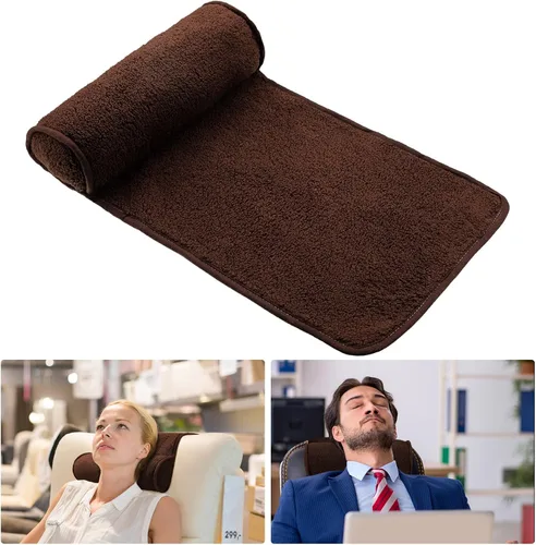 Miniatura 16 de Weysat Almohada reclinable para el cuello y la cabeza, rollo de forro polar antideslizante ajustable para el cuello, cojín para reposacabezas