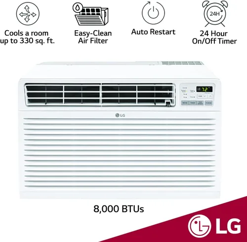 Miniatura 2 de LG LT0816CER aire acondicionado de 8.000 BTU con instalación para pared