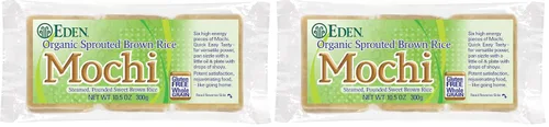 Miniatura 8 de Eden Mochi de arroz integral germinado orgánico, 100% grano entero germinado, fabricado tradicionalmente en Japón, 10.5 onzas