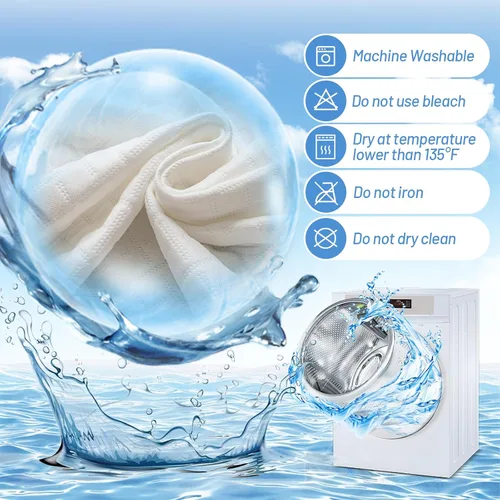 Miniatura 7 de Protector de colchón de bambú de alta calidad, tamaño individual, impermeable y ultrasuave, transpirable, sin ruido, lavable, para mayor comodidad