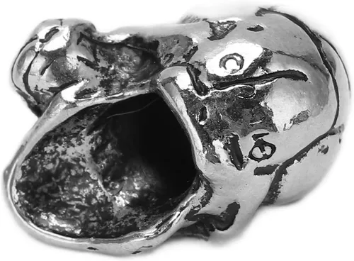 Miniatura 9 de plplaaoo Cuentas de calavera de aleación de 0.2 pulgadas, 10 cuentas de calavera, cuentas de paracaídas, cuentas de calavera para hacer joyas