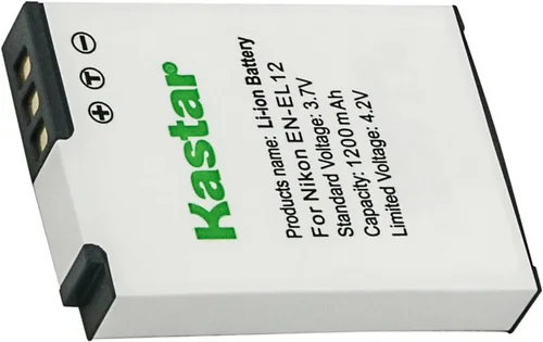 Kastar 1ack EN-EL12 - Cemento de repuesto de batería para Nikon Coolpix S9900, Coolpix S9900s, KeyMission 170, KeyMission 360, Coolpix A900, Coolpix