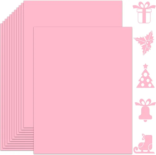 Miniatura 18 de 25 hojas de papel de cartulina azul claro 8.5'' x 11'', 250 g/m²/92 lb papel grueso para álbum de recortes, invitaciones, impresión y tarjetas