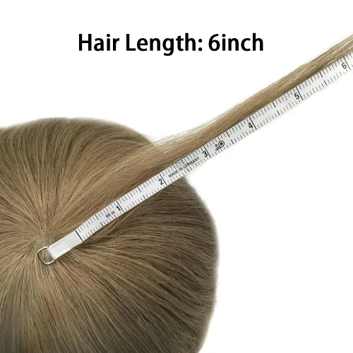 Miniatura 8 de Toupee - Sistemas de cabello humano para hombre, 0.002 in, piel ultrafina para hombre, tupé en V, polivinílico de poliuretano natural, piezas